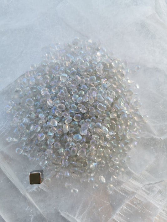 Krystalchips - Aura Engel - til glasflaske (33 cl)