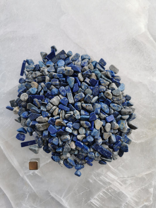 Krystalchips - Lapis Lazuli - til glasflaske (33 cl)