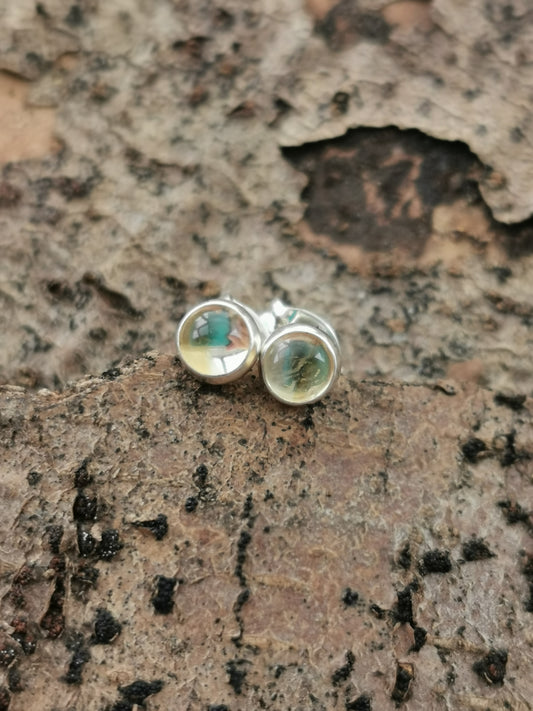 Rock crystal earrings
