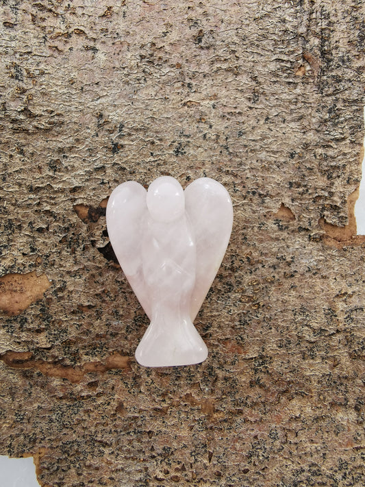 Rose quartz angel - 4 cm