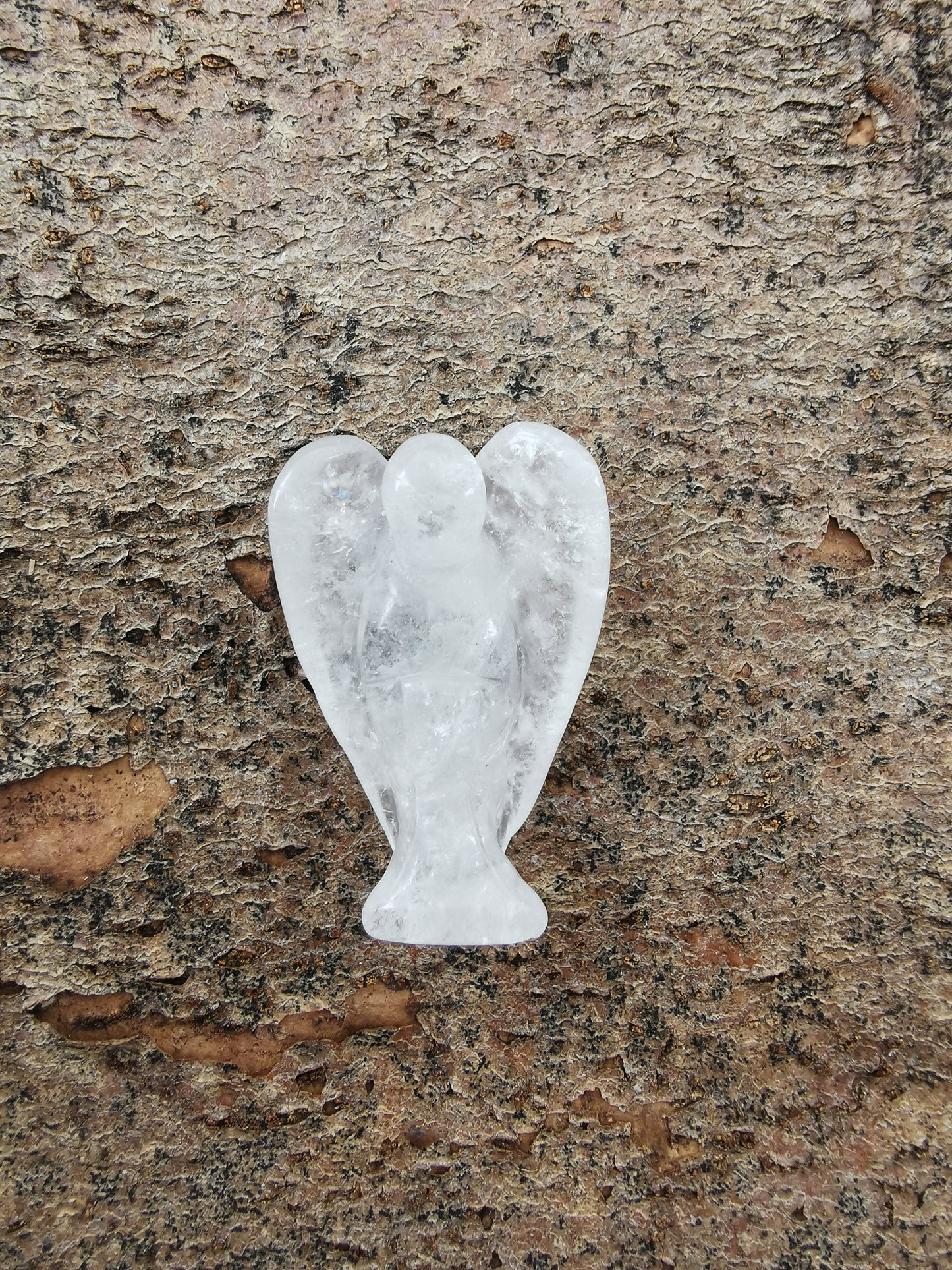Rock crystal angel - 4 cm