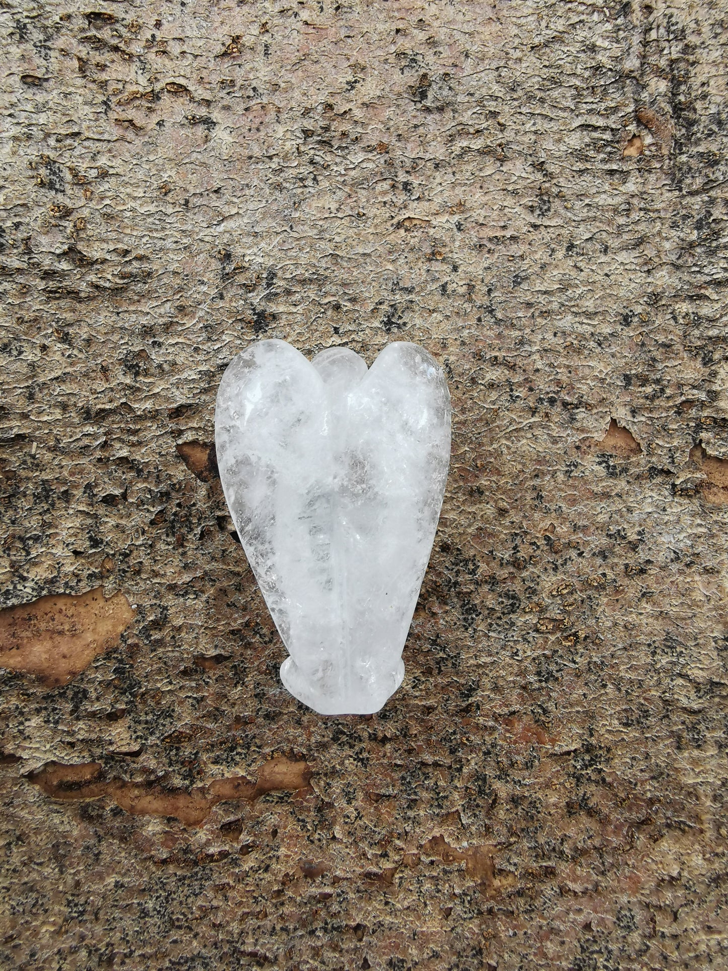 Rock crystal angel - 4 cm
