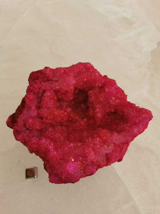 Calcit Pink rå - farvet