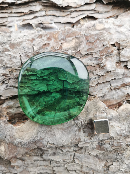 Obsidian Grøn Glas