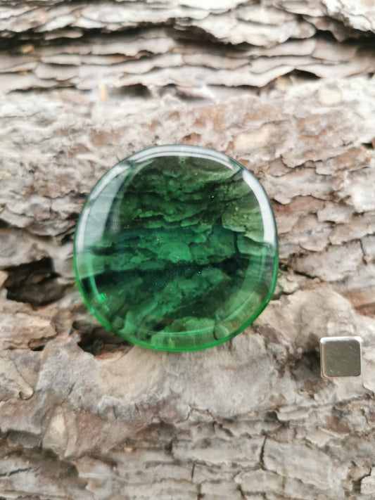 Obsidian Grøn Glas