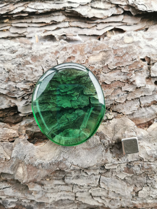 Obsidian Green Glass