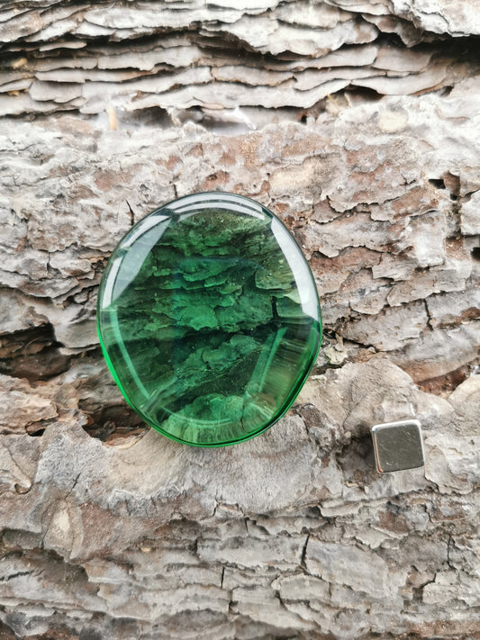Obsidian Grøn Glas