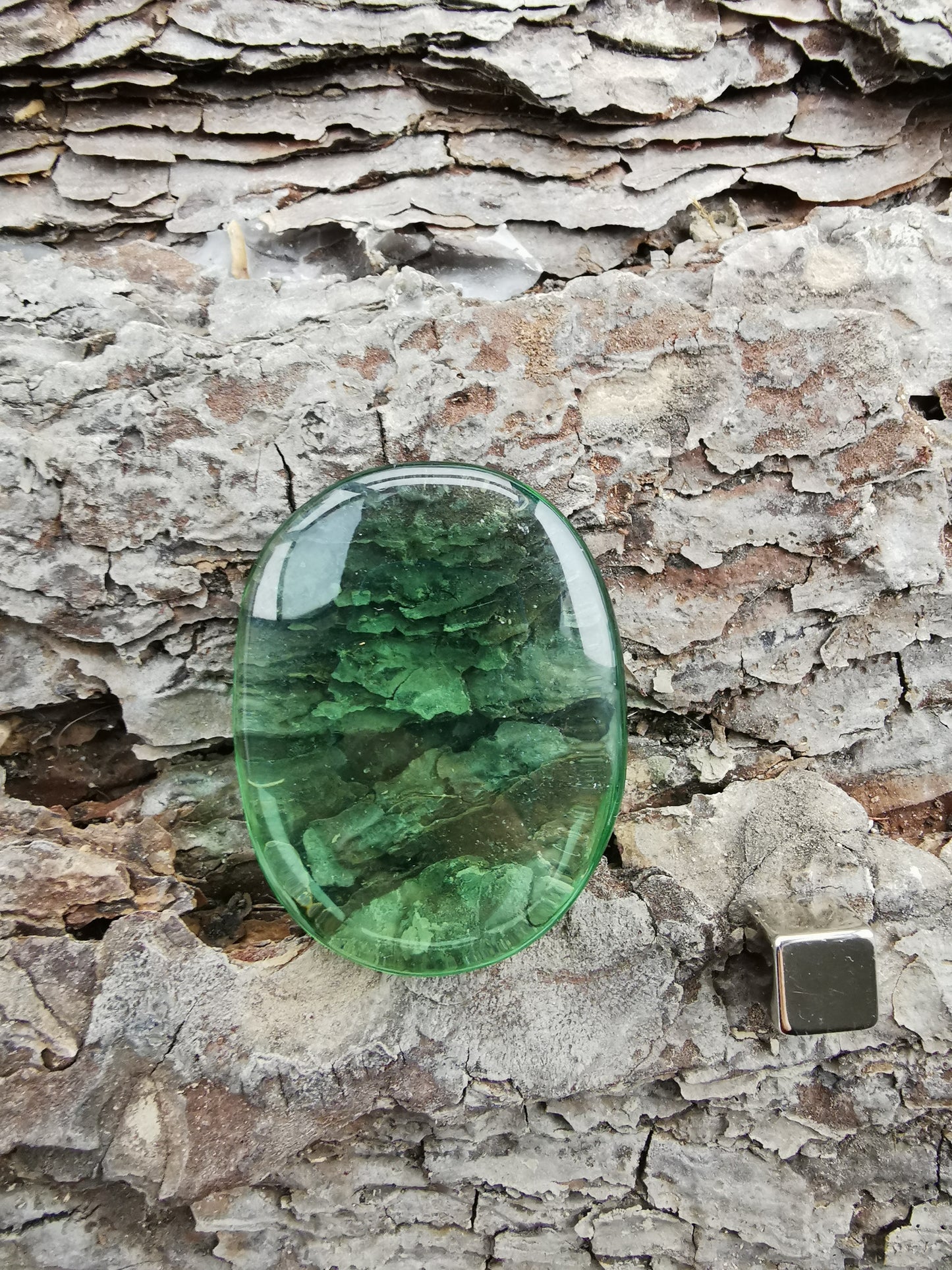 Obsidian Grøn Glas