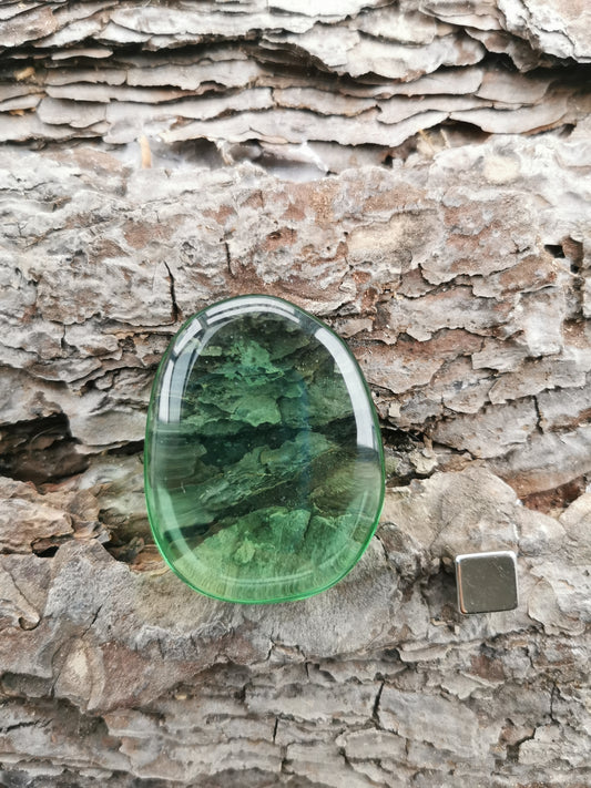 Obsidian Grøn Glas