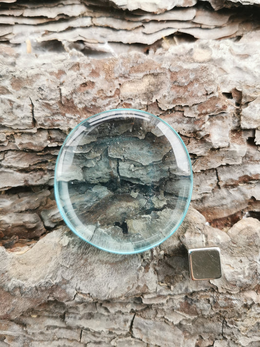 Obsidian Lysblå Glas