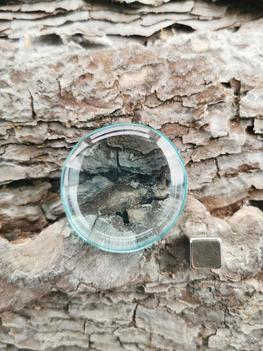 Obsidian Lysblå Glas