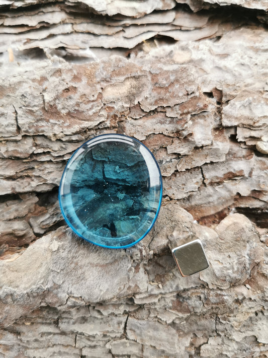 Obsidian Blå Glas