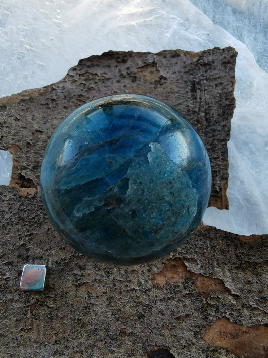 Apatite Blue Sphere