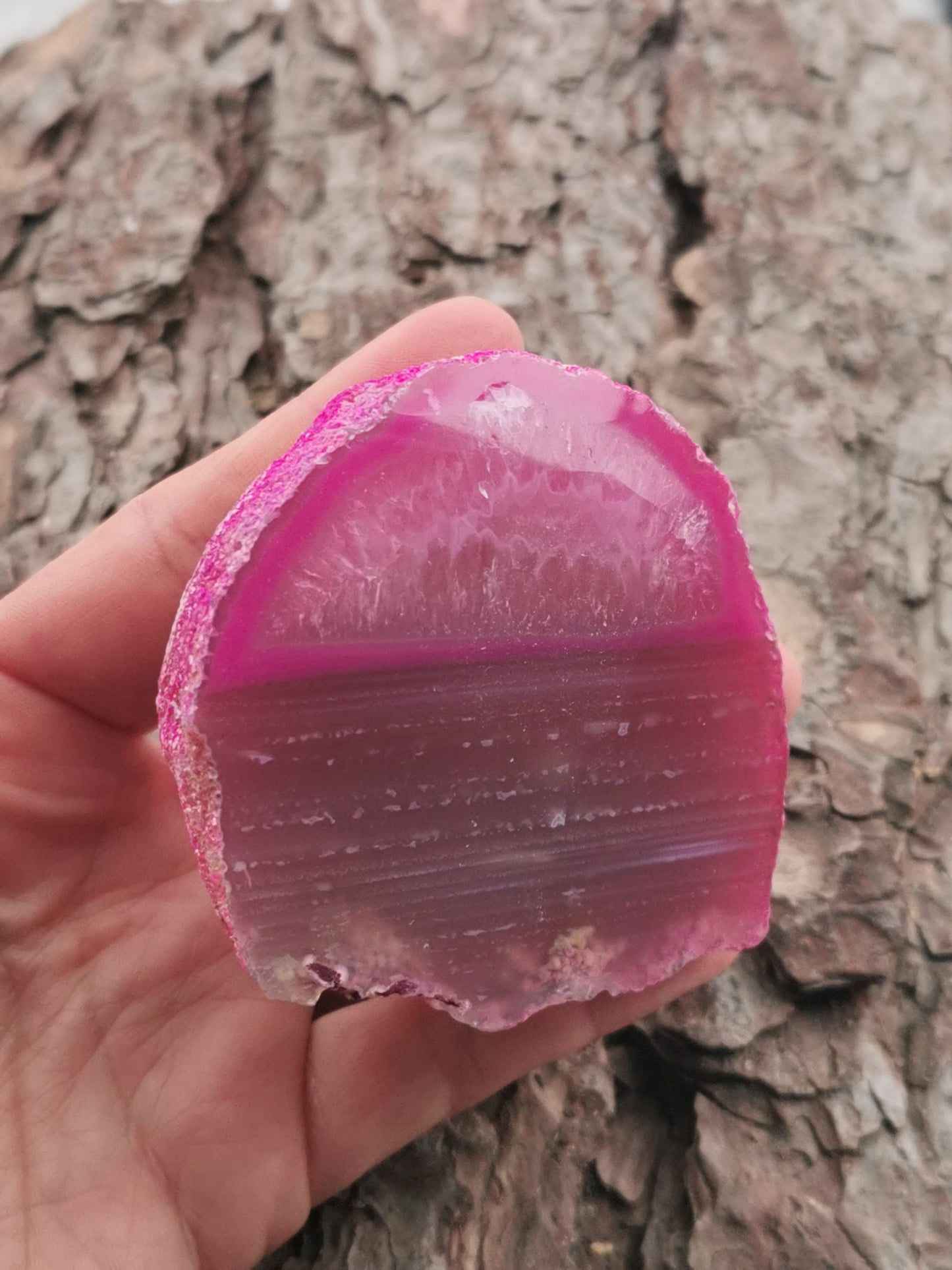 Agat Geode Pink