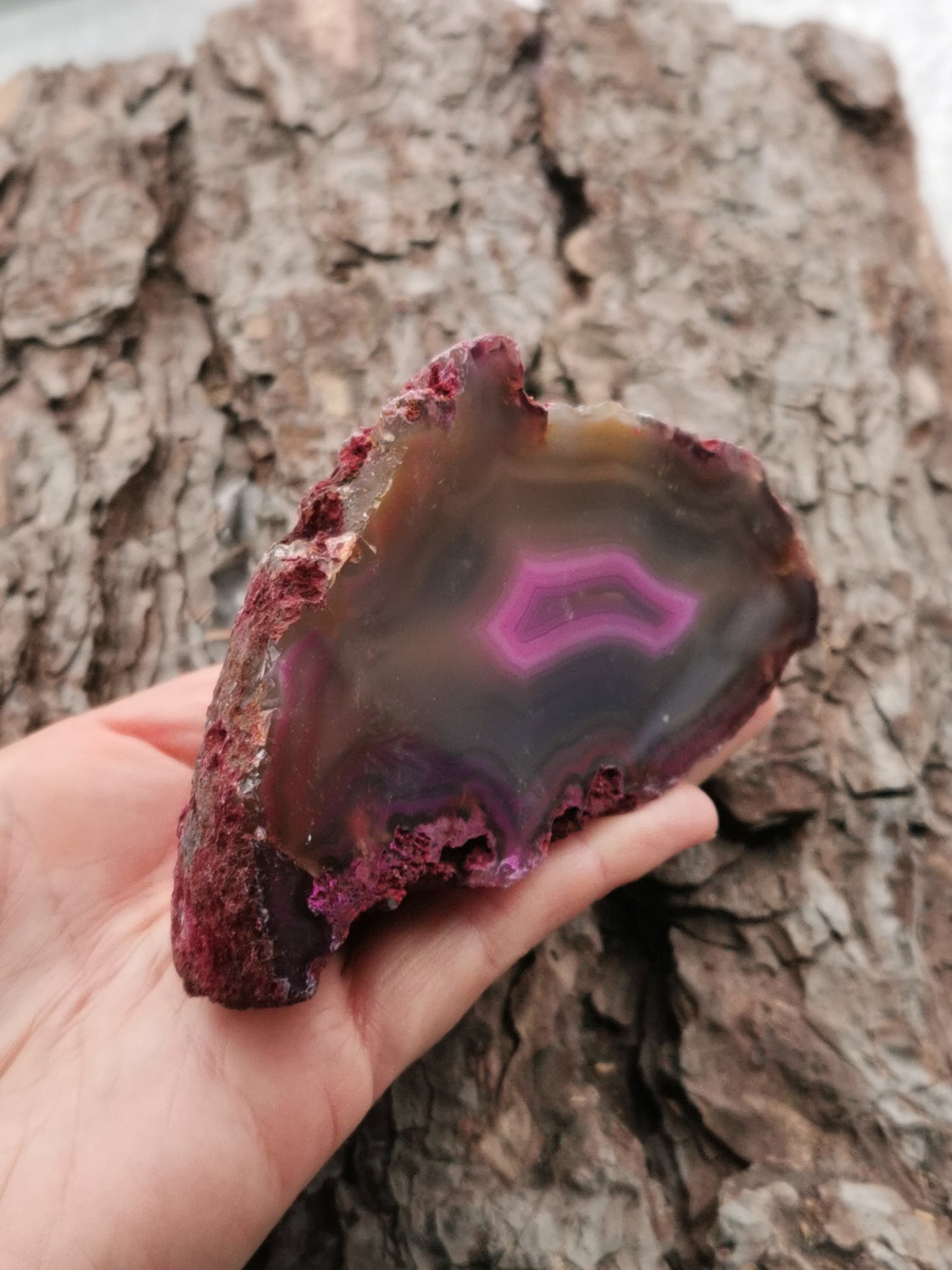 Agate Geode Pink