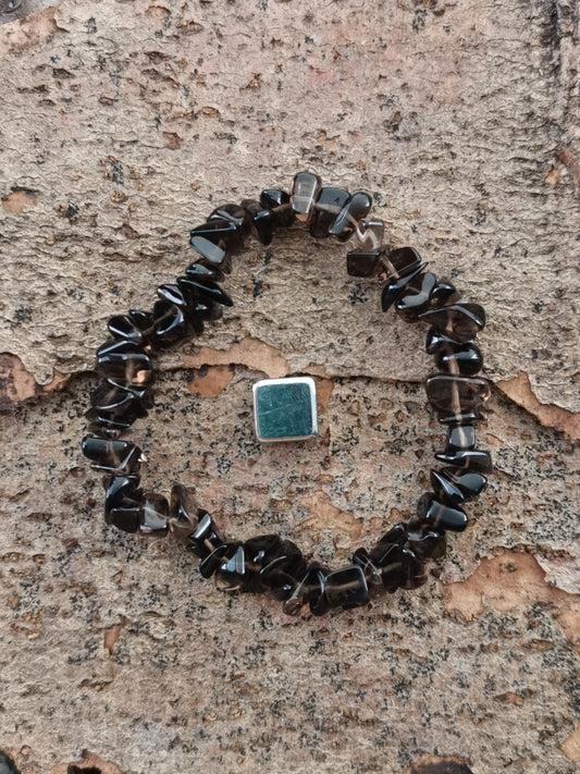 Røgkvarts armbånd
