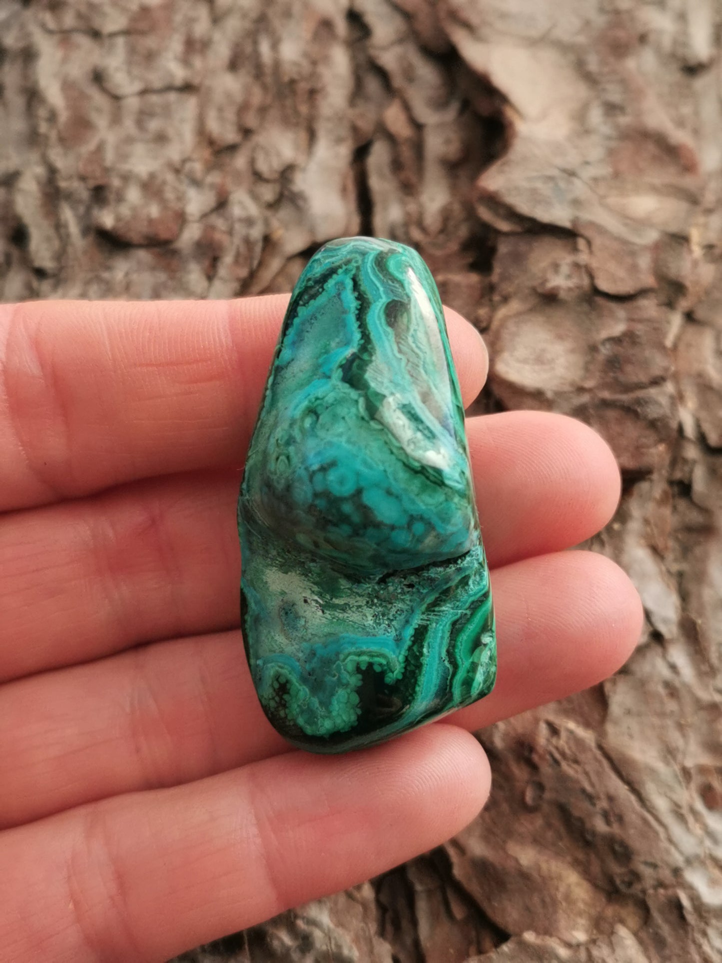 Malakit m/Chrysocolla