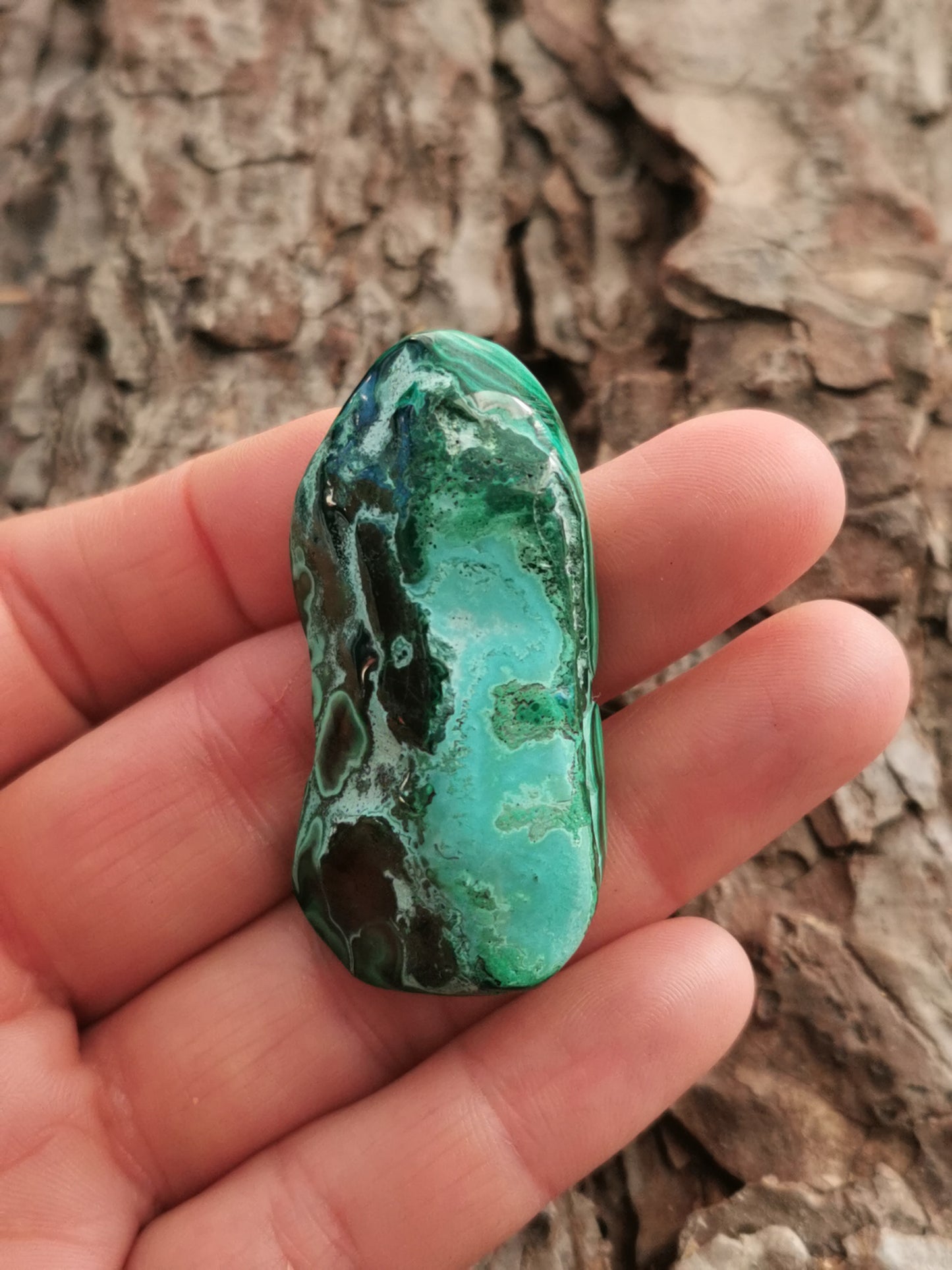 Malakit m/Chrysocolla