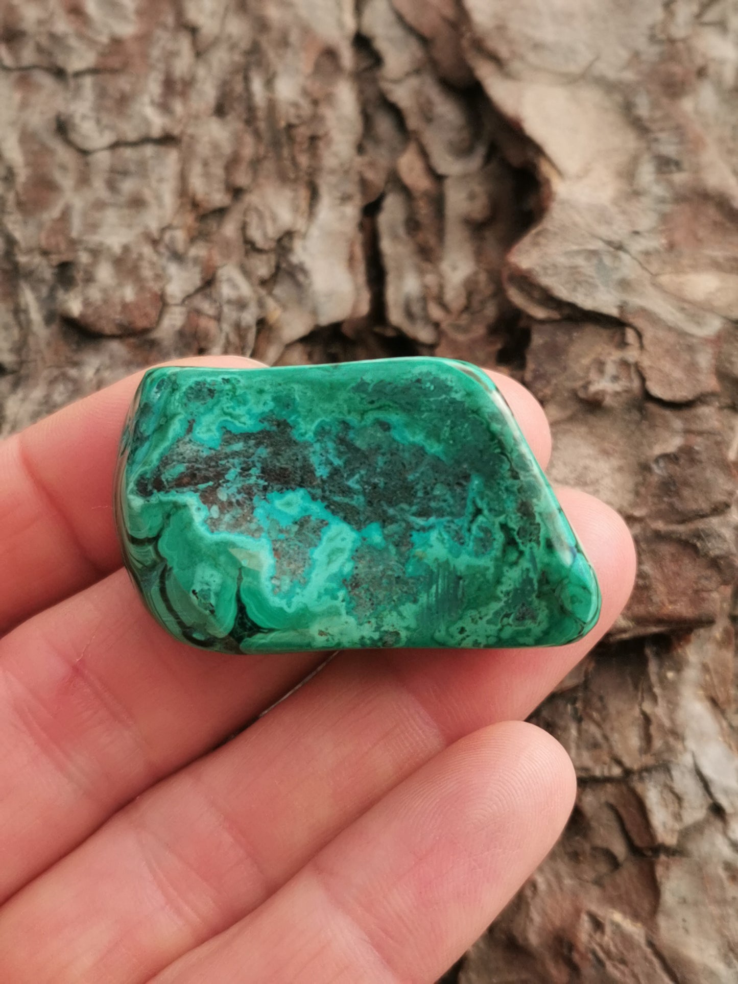 Malakit m/Chrysocolla