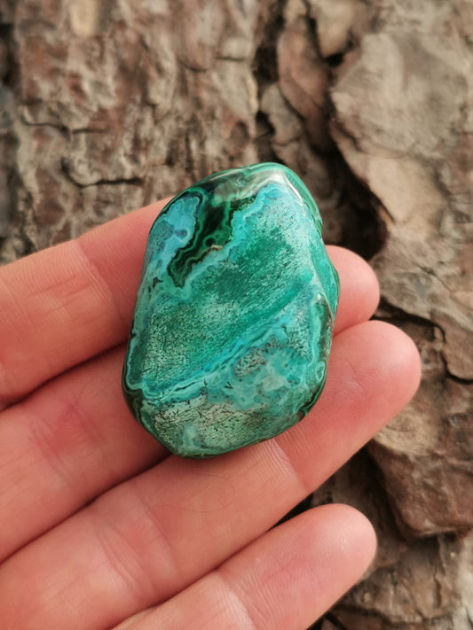 Malakit m/Chrysocolla