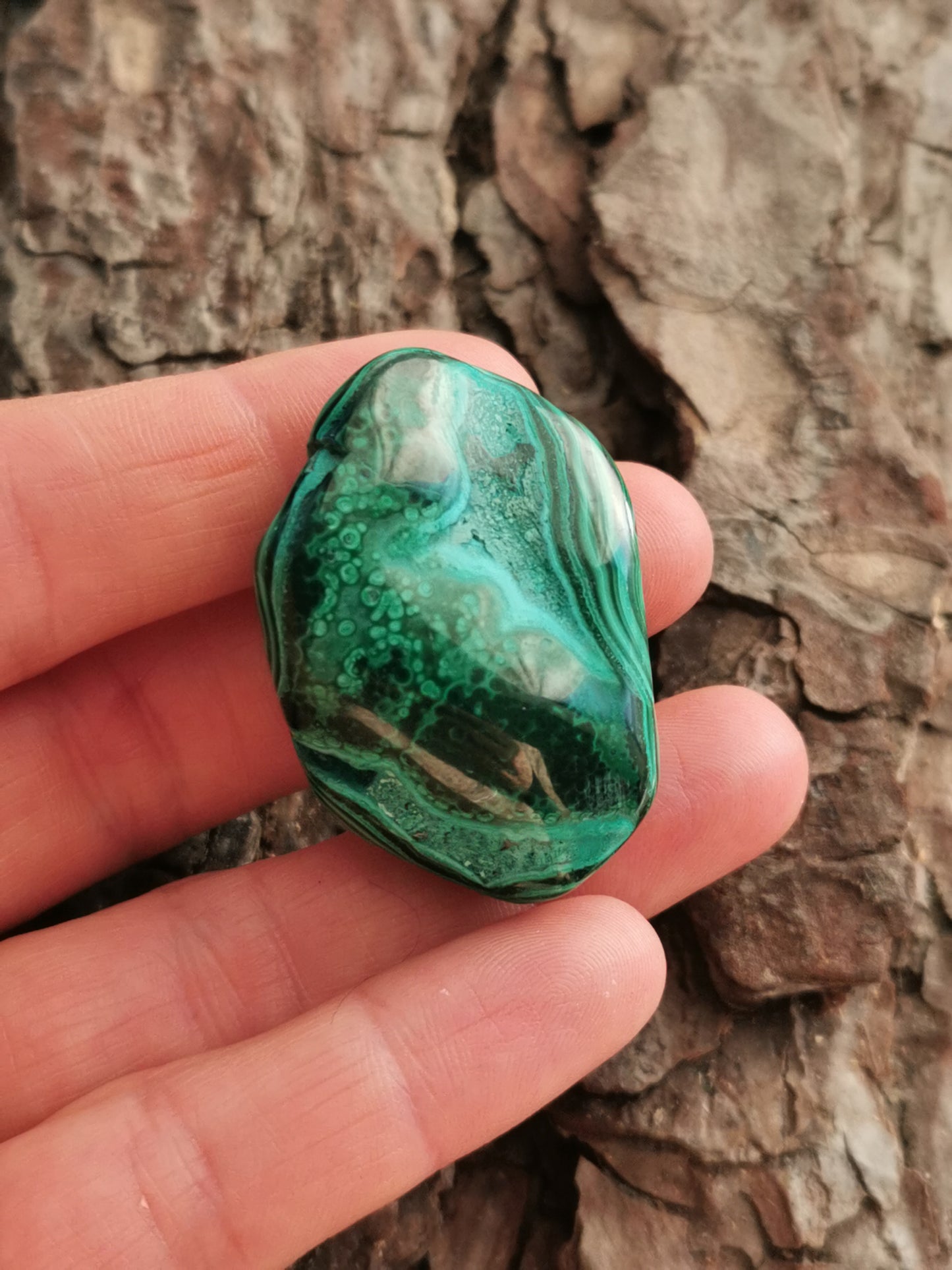 Malakit m/Chrysocolla