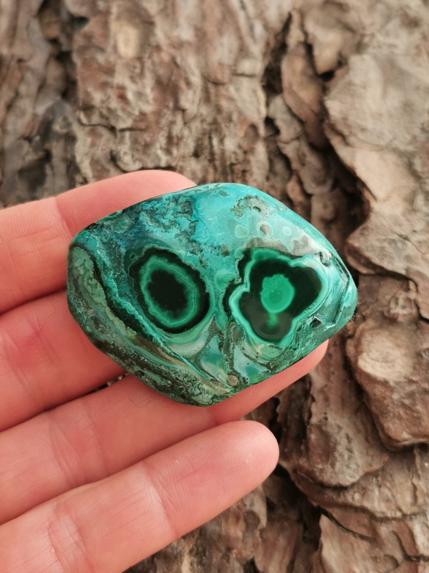 Malakit m/Chrysocolla