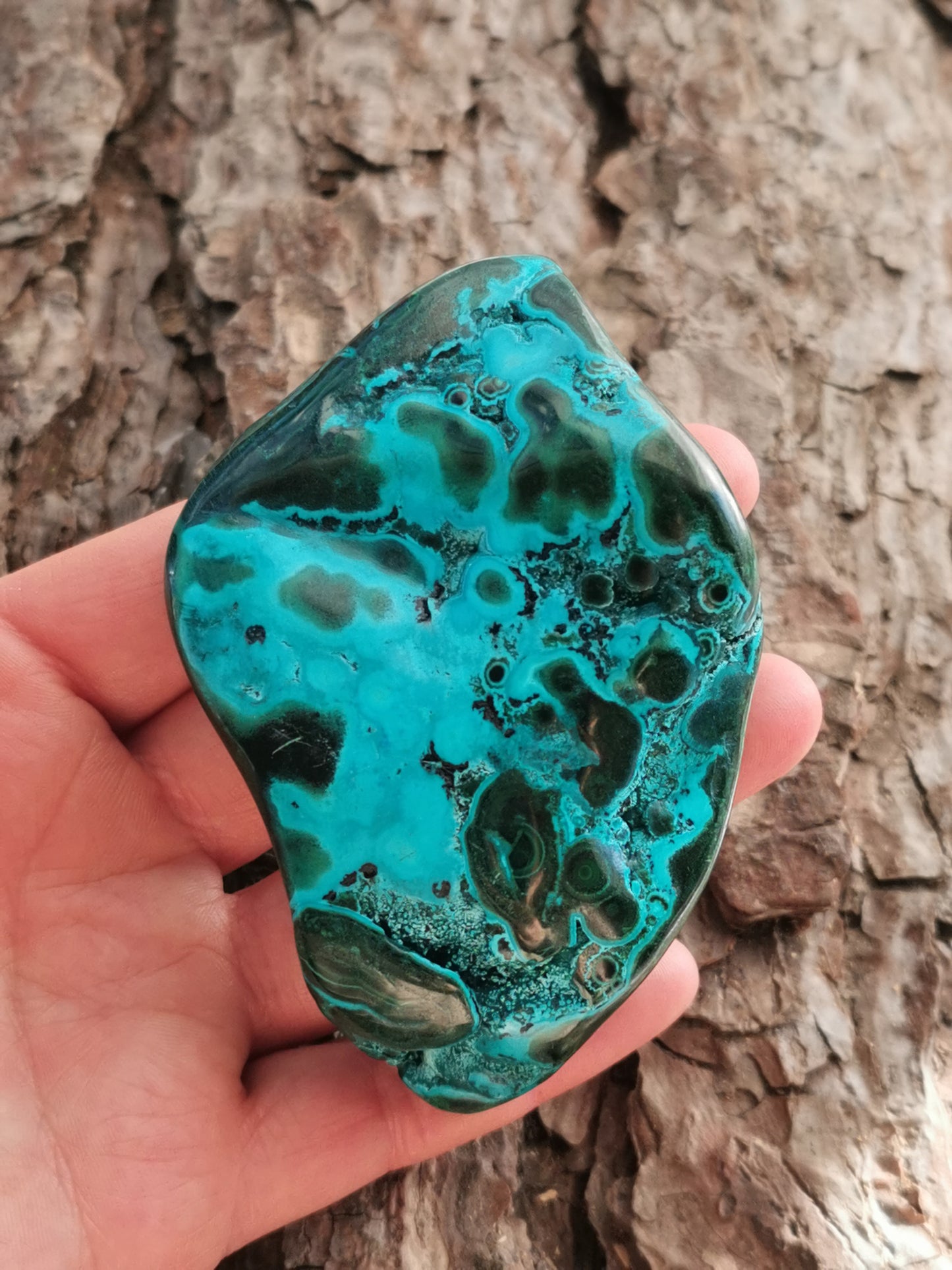 Malakit m/Chrysocolla