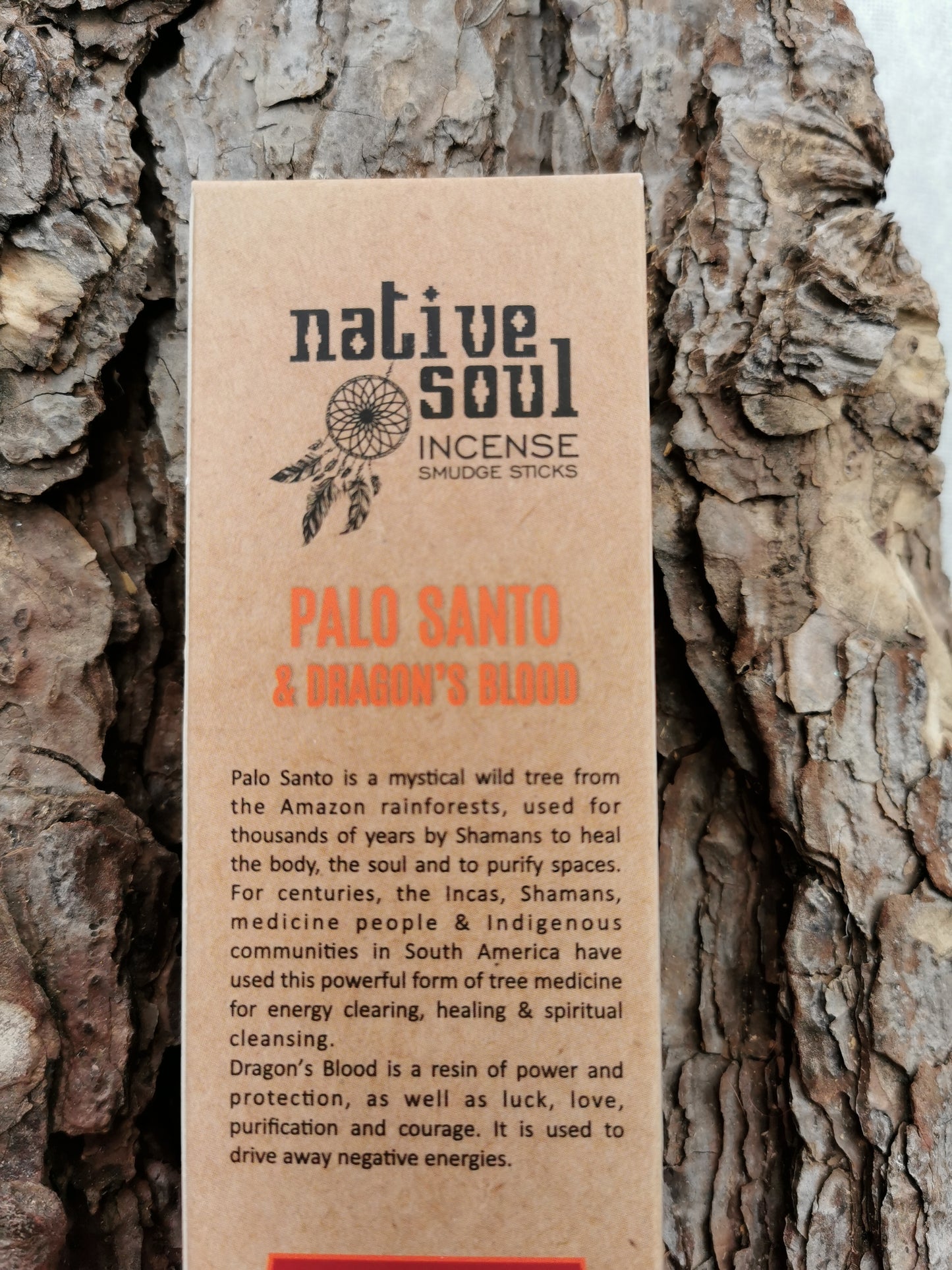 Røgelsespinde - Native Soul Incense - Palo Santo & Dragons Blood