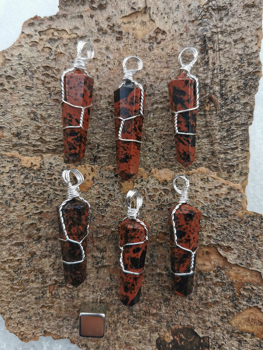 Obsidian Mahogni Vedhæng