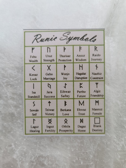 Runesæt - Bjergkrystal